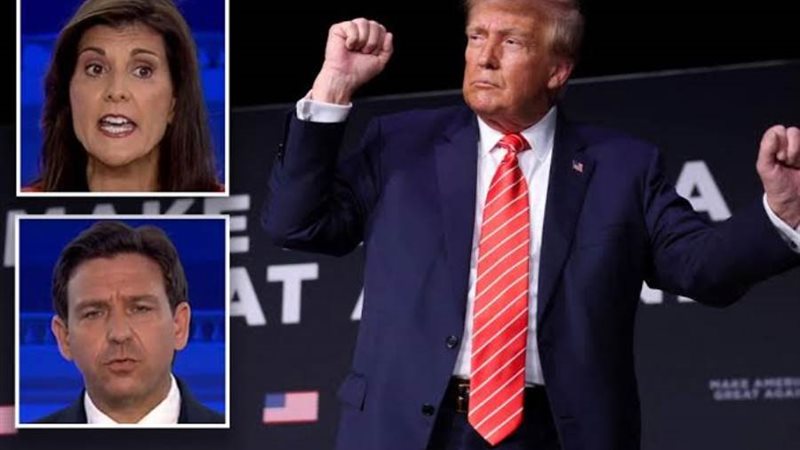 ترامب ونبكي هيلي..