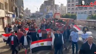 مسيرات ناخبين يتوجهون إلى لجان الاقتراع بالمنزلة