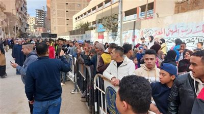  طوابير أمام لجان المنيا وسط أجواء احتفالية  (صور)