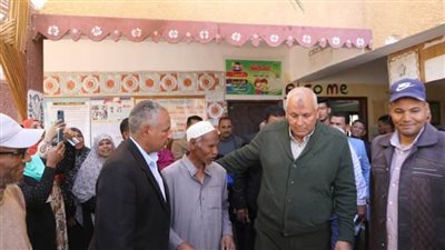 محافظ الوادي الجديد ونائبه يتفقدون اللجان الانتخابية ببلاط والخارجة وسط توافد للناخبين