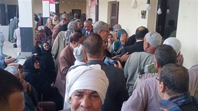 إقبال كثيف من المواطنين على اللجان الانتخابية بمحافظة البحيرة