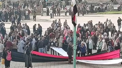 مسيرات حاشدة للعاملين في التعليم للمشاركة في الانتخابات الرئاسية 2024 بالشرقية