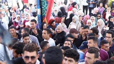 مسيرة حاشدة لطلاب جامعة دمنهور لدعم المشاركة السياسية الانتخابات الرئاسية