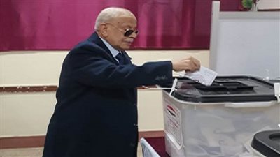 رئيس محكمة استئناف طنطا يدلي بصوته في الانتخابات الرئاسية