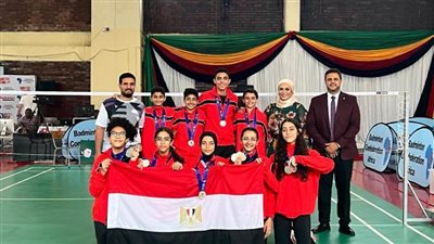مصر تحصد 7 ميداليات ببطولة إفريقيا لناشئي الريشة الطائرة