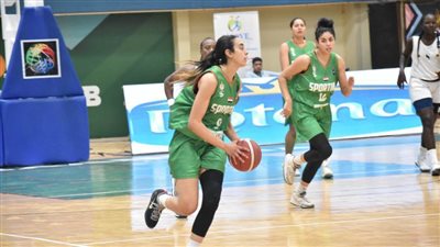 سلة سبورتنج تكتسح بطل الكاميرون 105/55 وتتأهل للدور قبل النهائى للبطولة الإفريقية للسيدات 