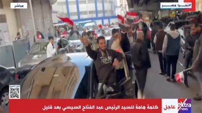 عاجل| فرحة عارمة بشوارع مصر عقب إعلان فوز الرئيس السيسي بفترة رئاسية جديدة