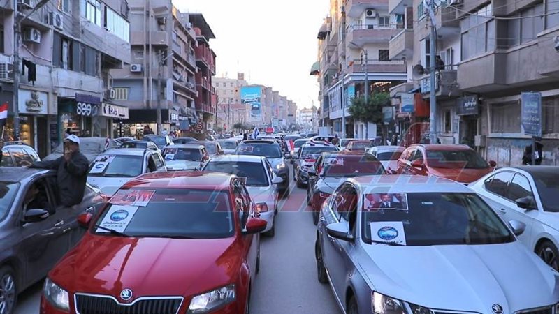 مسيرة بالسيارات