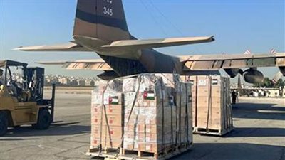 الجيش الأردني يرسل طائرة مساعدات إنسانية إلى غزة