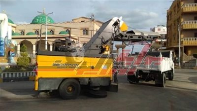 نظافة وتجميل شواطئ مصيف بلطيم بكفر الشيخ