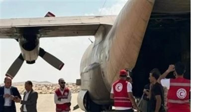 وصول 6 طائرات إلى مطار العريش تحمل مساعدات إنسانية لقطاع غزة