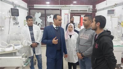 وكيل صحة البحيرة يتفقد العمل بمستشفى الأطفال التخصصي