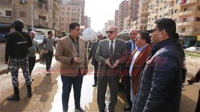 محافظ كفر الشيخ يتفقد رفع مخلفات الأمطار والإشغالات والقمامة