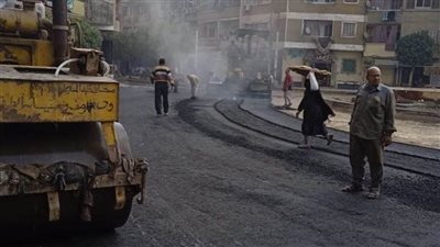 ضمن الخطة الاستثمارية.. بدء رصف ميدان لبنان وتجميل مدخل العدوة بالمنيا