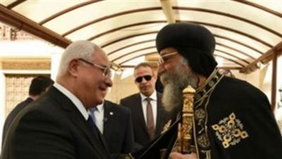 المستشار عدلي منصور يهنئ البابا تواضروس بعيد الميلاد المجيد