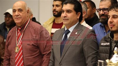 رئيس الاتحاد العربي للميني فوتبول أحمد سمير يحضر قرعة نهائيات كأس ليبيا