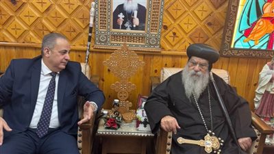 رئيس نادي قضاة البحيرة يهنئ الأنبا باخوميوس بعيد الميلاد المجيد