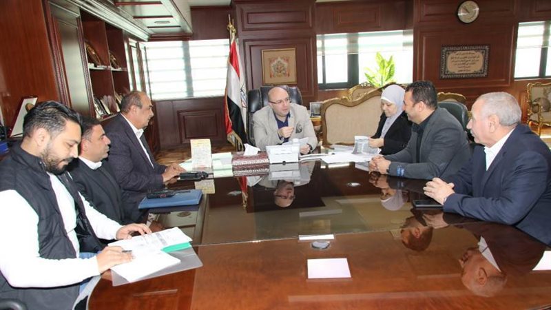 لقاء محافظ بنى سويف