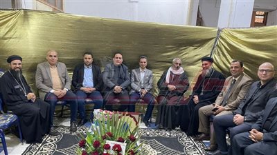 وكيل مديرية تعليم كفر الشيخ يزور كنيسة مارجرجس لتقديم التهنئة بعيد الميلاد