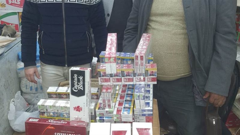 ضبط سجائر مجهولة