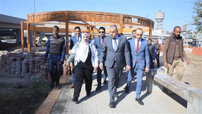 محافظ سوهاج يتفقد أعمال تطوير ورفع كفاءة الحديقة العامة بميدان الثقافة