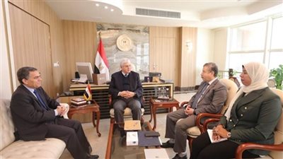 وزير التعليم العالي يستقبل نائب رئيس جامعة أفييرو البرتغالية