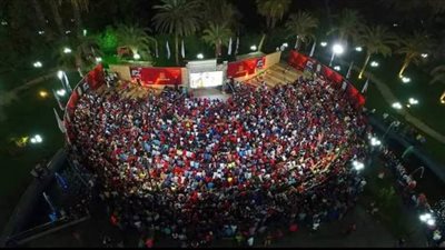 مركز التنمية الشبابية بالجزيرة يعرض كأس ألأمم الإفريقية بالمسرح الروماني