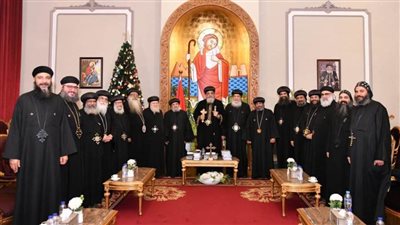 تهنئة أساقفة الكنيسة الأرثوذكسية للبابا تواضروس بعيد الميلاد المجيد