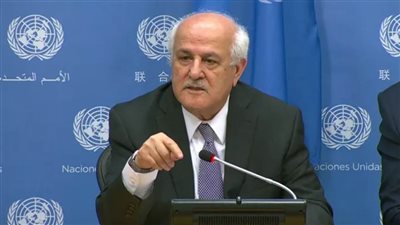 مندوب فلسطين لدى الأمم المتحدة يدعو مجلس الأمن لاتخاذ إجراءات فورية لوقف إطلاق النار في غزة