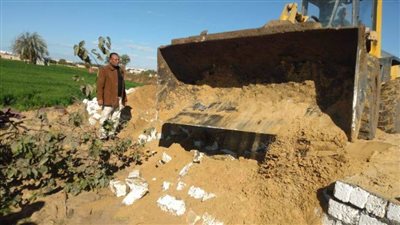 المنيا.. إزالة 210 حالات تعد على الأرض الزراعية خلال الحملات