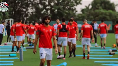 منتخب مصر لكرة القدم يستعد لمباراة غانا في بطولة أمم إفريقيا