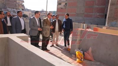 جولة تفقدية لمتابعة أعمال إنشاء السوق الحضري المطور بعاصمة كفر الشيخ