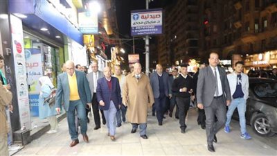 محافظ القاهرة: رفع الإشغالات وتسيير الحركة المرورية بالشوارع 