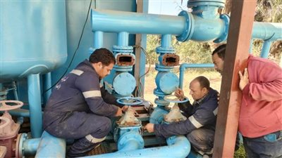 إحلال وتجديد 28 محطة مياه نقالى خلال فترة السدة الشتوية بسوهاج