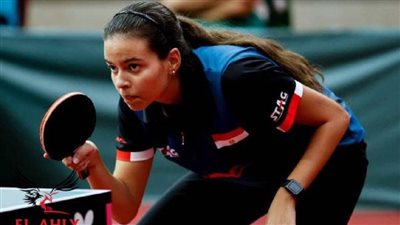 مريم الهضيبي تلحق بدينا مشرف بدور الـ16 من بطولة الدوحة العالمية لتنس الطاولة 