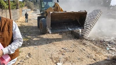 تنفيذ عدة حملات لإزالة ٢٥ حالة تعدٍّ على الأراضي الزراعية بمساحة ١٣ قيراطًا