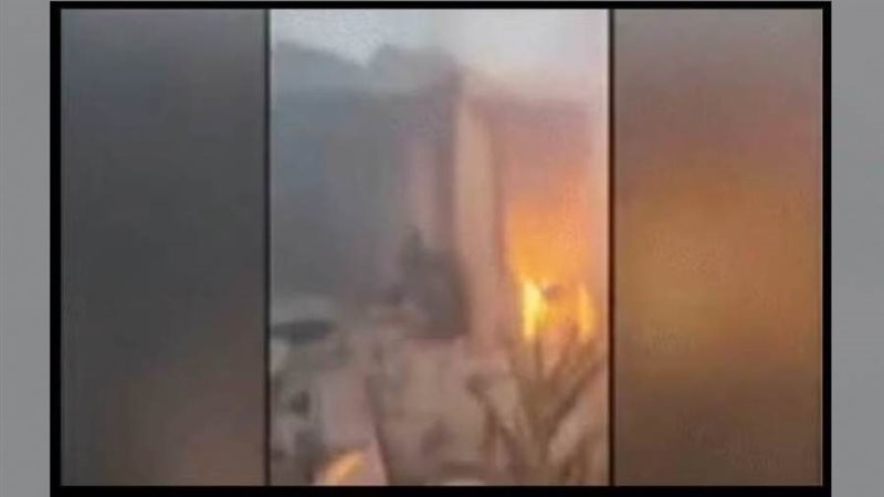 النيران تشتعل في