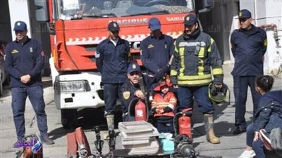 الإدارة العامة للحماية المدنية بالقاهرة تستقبل عددا من طلاب المدارس بمناسبة عيد الشرطة الـ72