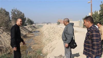 سكرتير بني سويف يتفقد مخر سيل بياض العرب