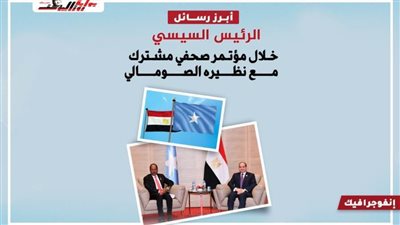 أبرز رسائل السيسي خلال مؤتمر صحفي مشترك مع نظيره الصومالي