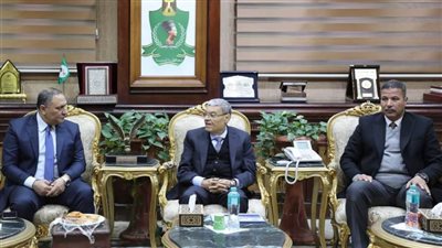  محافظ المنيا يستقبل مدير المركز الوطني لتخطيط استخدامات أراضي الدولة 