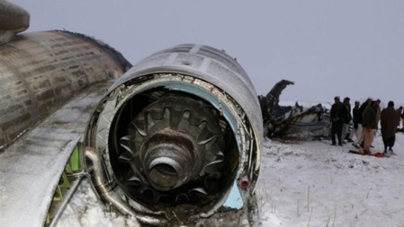 الطائرة المحطمة