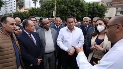 وزير الصحة يتفقد تطوير مستشفى صدر دمنهور