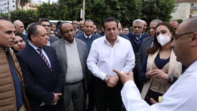 وزير الصحة يتفقد المعهد الطبي القومي والمعمل المشترك الإقليمي بدمنهور