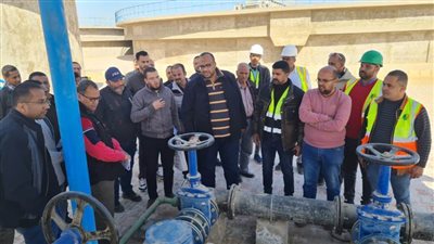 رئيس مياه سوهاج يتفقد محطة معالجة صرف صحى طهطا