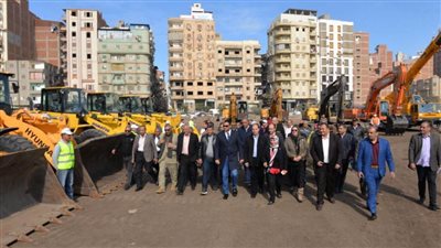 محافظ الدقهلية يشهد اصطفاف المعدات استعدادًا لانطلاق الموجة 22 لإزالة التعديات 