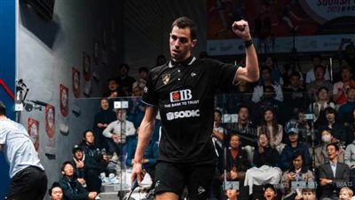 بطل وادي دجلة علي فرج يتنافس على لقب جي بي مورجان للإسكواش