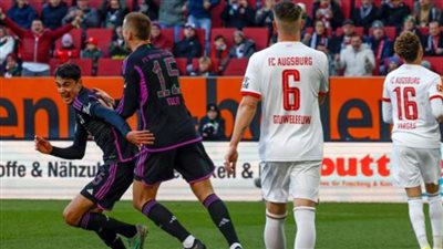 فوز بايرن ميونخ على أوجسبورج بنتيجة 3-2 بالدوري الألماني
