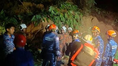 ارتفاع عدد قتلى انهيار أرضي في مرتفعات كاميرون بماليزيا إلى 3 أشخاص