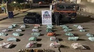 إحباط محاولة تهريب كميات مخدرات كبيرة بالسويس بـ70 مليون جنيه